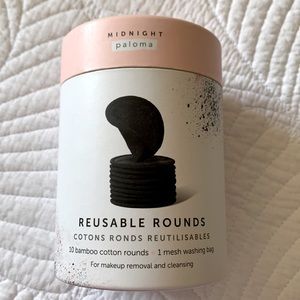 Midnight Paloma Reusable Bamboo Cotton Rounds for Makeup Removal